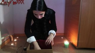 online video 24 Modelhub.com - Maryvincxxx Aka Maria Romanova - Babe Wednesday Addams Gets an Orgasm on Halloween Night, amateur pegging on cumshot -2