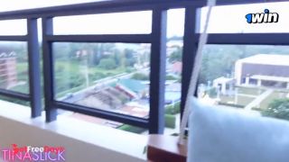 [GetFreeDays.com] Tina Slick - Pinay cute chick got hooked to balcony sex and begged for more dick Adult Video January 2023-0