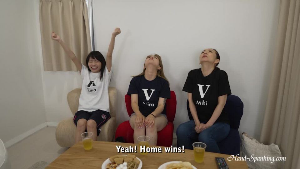 adult video 31 Hand-Spanking – MP4/HD – Seira, Rina, Miki – Soccer Crazy Part Two (Eng Sub) on femdom porn asian licking
