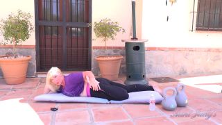 Aunt Judy'S  52Yo Busty Mature BBW Melody'S Hot Yoga Workout-1