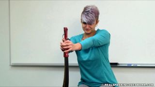 [hotspanker.com] Handspanking girl Devon with the heavy punishment strap by Real Spankings Institute – Princess Devon: Trouble in Gym Class (Part 2)-9