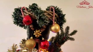 Maitresse Julia and his slave wish you a Merry Christmas (Femdom porn)-9