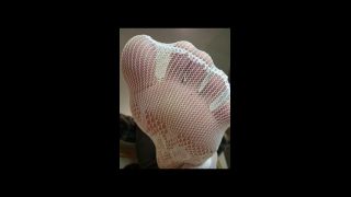 Fishnet Feet My feet in fiahnets and nylons-0