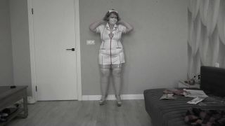 Mature_boobs - Busty BBW MILF tries on a nurse costume-8