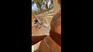 Taking Some Backshots Outside In Front Of His Friend-5