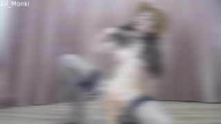 Lil Monki – Cowgirl Dildo Ride fisting -3