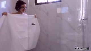 Amateur porn  Leana Lovings  Pressing Against The Shower Glass-9