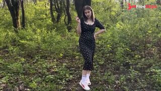 Risky masturbation in a public park with a guy on a video call-5