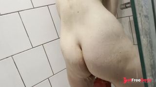 [GetFreeDays.com] Fucking my pink dildo in the shower - female big clit solo masturbation Porn Clip February 2023-9