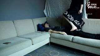 Czech SolesLight Trampling On Her Submissive Boyfriend (Foot Crushing, Foot Worship, Sexy Feet, Czech Soles) - 1080p-3