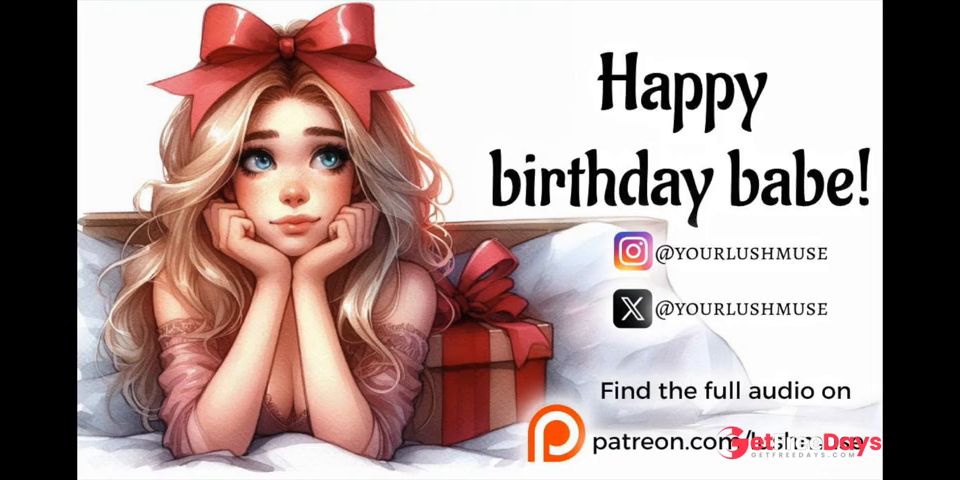 A very special birthday present... Erotic audio for men Anal
