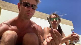 SparksGoWild - Smoking a Joint and Fucking on Top of a Parking Garage in Las Vegas  on blonde karma big tits-9