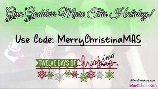 online adult video 18 Goddess.Christina - Day 6 Frosty Little Cum Eater: Twelve Days Of Christina on cumshot shoulder fetish-9