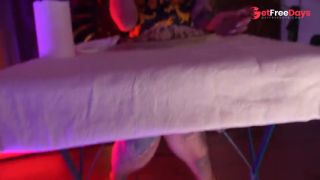 Cumming hard in restaurant with Lush remote controlled vibrator , public masturbate under the table-2