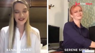 [GetFreeDays.com] Secret Office Lesbian Relationship Continues On Webcam - Kenna James, Serene Siren Porn Film November 2022-0