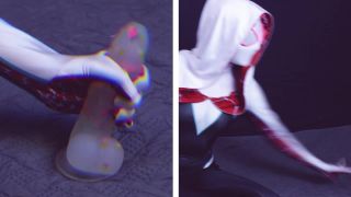 Pieallthetime - spider gwen in... a sticky situation - Fisting-0