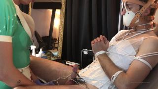 online xxx clip 12 femdom fetish Sissy Gets Her Clit Electrocuted, medical play on femdom porn-6