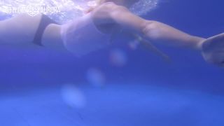 Hotline Aurora - Swimming under Water, Wet Shirt, Sweet Ass, GoPro [FullHD 1080P] on big ass porn amateur porn 1-4