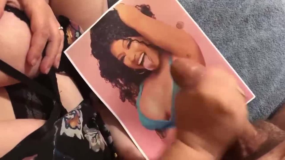 The Wife Stroking My Cock To Cum Tribute Nicki Minaj - Handjob