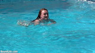 adult video clip 45 BoundLife – Swimming in chastity, bdsm dildo machine on femdom porn -3