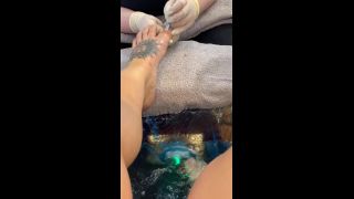 porn video 6 Chubby tattooed feet get Pedicure - bbw - femdom porn capri cavanni foot fetish-4