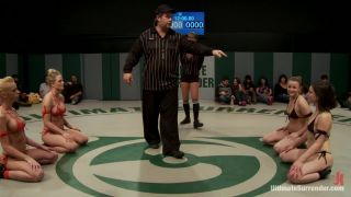 [Isis Love ] 4 girl un-scripted Tag Team wrestling! Shot live, in front of a public audience Brutal sexual action - December 6, 2011-0