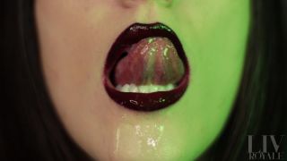 porn video 10 Liv Royale – Grotesque Mouth and Spit Play, primal fetish on femdom porn -2