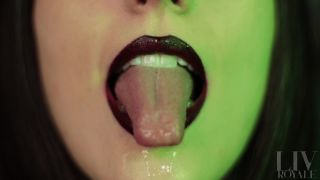 porn video 10 Liv Royale – Grotesque Mouth and Spit Play, primal fetish on femdom porn -4