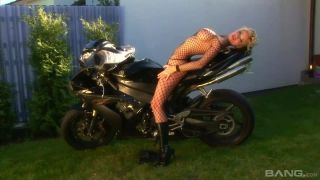 Gorgeous Blonde Caylian Curtis Masturbates On Her Motorcycle In Lingerie-1