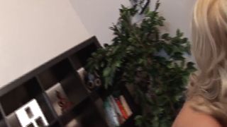 Blonde milf gets her hairy sy and ass pounded by older ma...-2