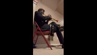 Naked Trumpeter playing Nothing on by Tank-3