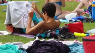 Funny pervert caught by the pool-5