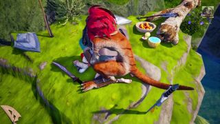 イーシェン Threesome with a Lizardman with two dicks, Warrior Princes and Elf have double fuck, anal and facial-1
