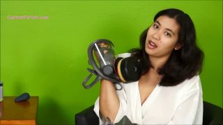 Custom Fetish - Amber s Respirator Vibrator Masturbation - Masturbation-0