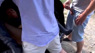 Daynia Extrem Bukkake Gangbang am Parkplatztreff Hardcore...-5