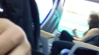 Dude plays with his cock in public transportation-3