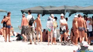 xxx video clip 43 Naked body painting in beach on fetish porn bdsm doll-6