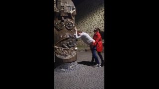 Strapon FAGGOT IS FUCKED IN MAIN SQUARE (Strap On)-6