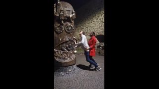 Strapon FAGGOT IS FUCKED IN MAIN SQUARE (Strap On)-8