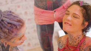 [K2S.CLUB] Anuskatzz, Lyviane, Lily Lu - Tattooed Beauty Bound & Teased - FullHD 1080P-2
