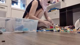 PinkyMadame - Amateur mom does housework naked. Wife hairy pussy, big tits, big ass.-1