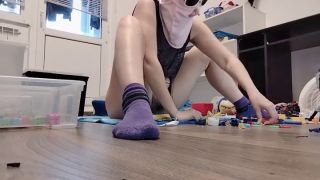 PinkyMadame - Amateur mom does housework naked. Wife hairy pussy, big tits, big ass.-3