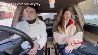 Vallery RayMeeting With Stepsister After School Ended With Blowjob In The Car - 2160p-1