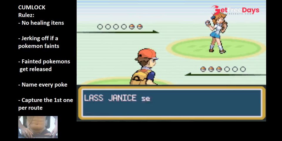 POKEMON CUMLOCK CHALLANGE LEAF GREEN - PART 3 PEWTER