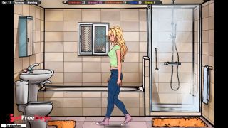 cute student girl kissing apartment owner in kitchen-0