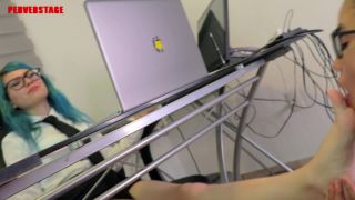 xxx clip 34 Perverstage – Fetish Secretary obsessed with Manager’s Feet on femdom porn footwear fetish-3