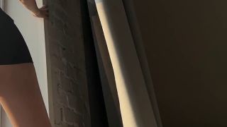 Sunny sexy stretching goddess in sunny home-6
