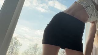 Sunny sexy stretching goddess in sunny home-7