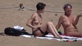 Everyone has clothes on except for this hot naturist-7