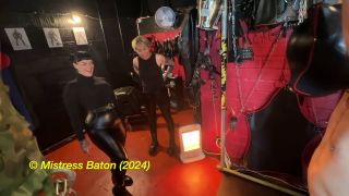 Femdom porn    Femdom Strafkamer - Double Domme Cock Caning And Ballbusting-3